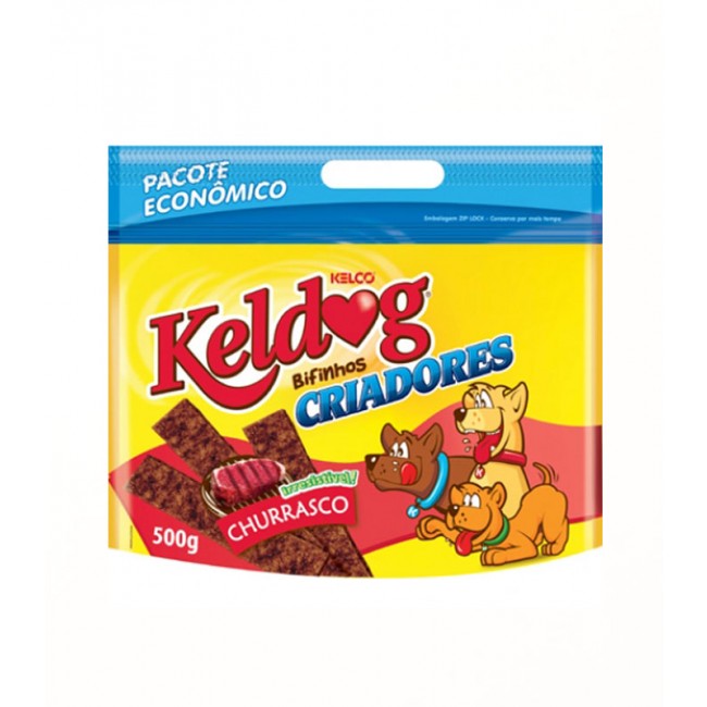 Bifinho Keldog Sabor Carne e Cereais Raças Pequenas - 500 g